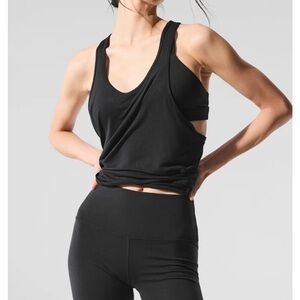 Alo Yoga All Day Tank in Black